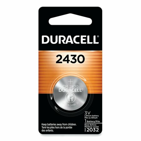 DURACELL Lithium Coin Batteries, 2430 DL2430BPK